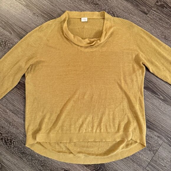 Poetry Golden Yellow Linen top - Picture 3 of 9